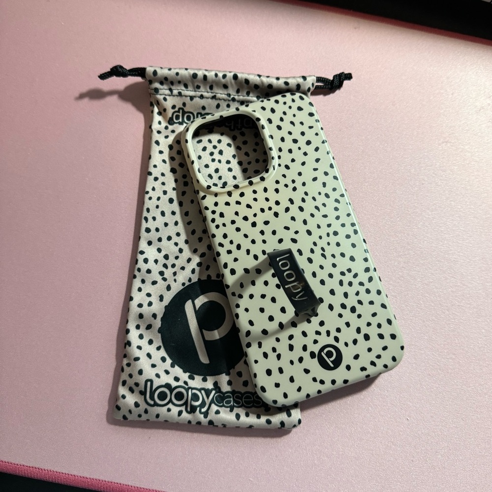 Loopy Mocha Dots iPhone 15 Pro Max case